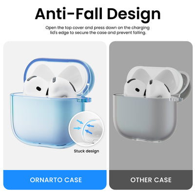 Irisierende AirPods 4 Hülle (2024) mit Lanyard