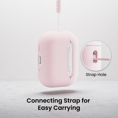 Flüssigsilikon-Hülle für AirPods Pro 3 mit Schlüsselband