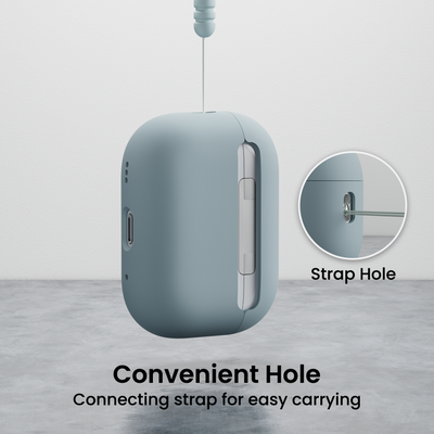 Flüssigsilikon AirPods Pro 2 Hülle (2022) mit Umhängeband