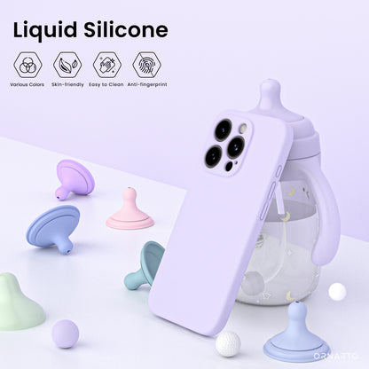 Liquid Silicone iPhone 15 Pro Max Case with Camera Protection and 2 Screen Protectors