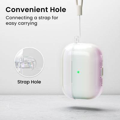 Irisierendes AirPods Pro 2 Case mit Umhängeband