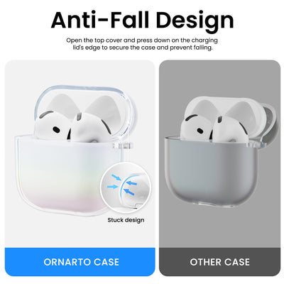 Irisierende AirPods 4 Hülle (2024) mit Lanyard