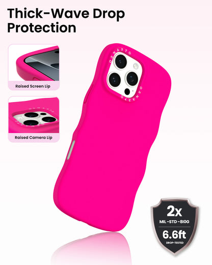 Wavy Liquid Silicone for iPhone 16 Pro | Pro Max