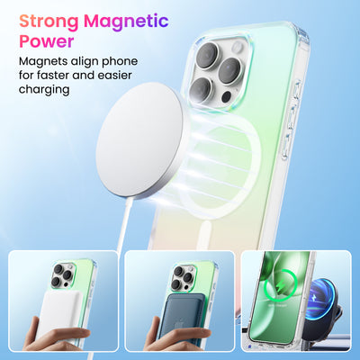 Fluoreszierende Gradient MagSafe Hülle für die iPhone 16 Serie