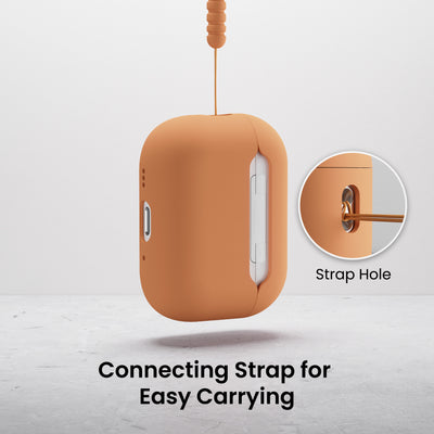 Flüssigsilikon-Hülle für AirPods Pro 3 mit Schlüsselband