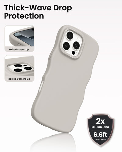 Gewelltes Flüssigsilikon für iPhone 16 Pro | Pro Max