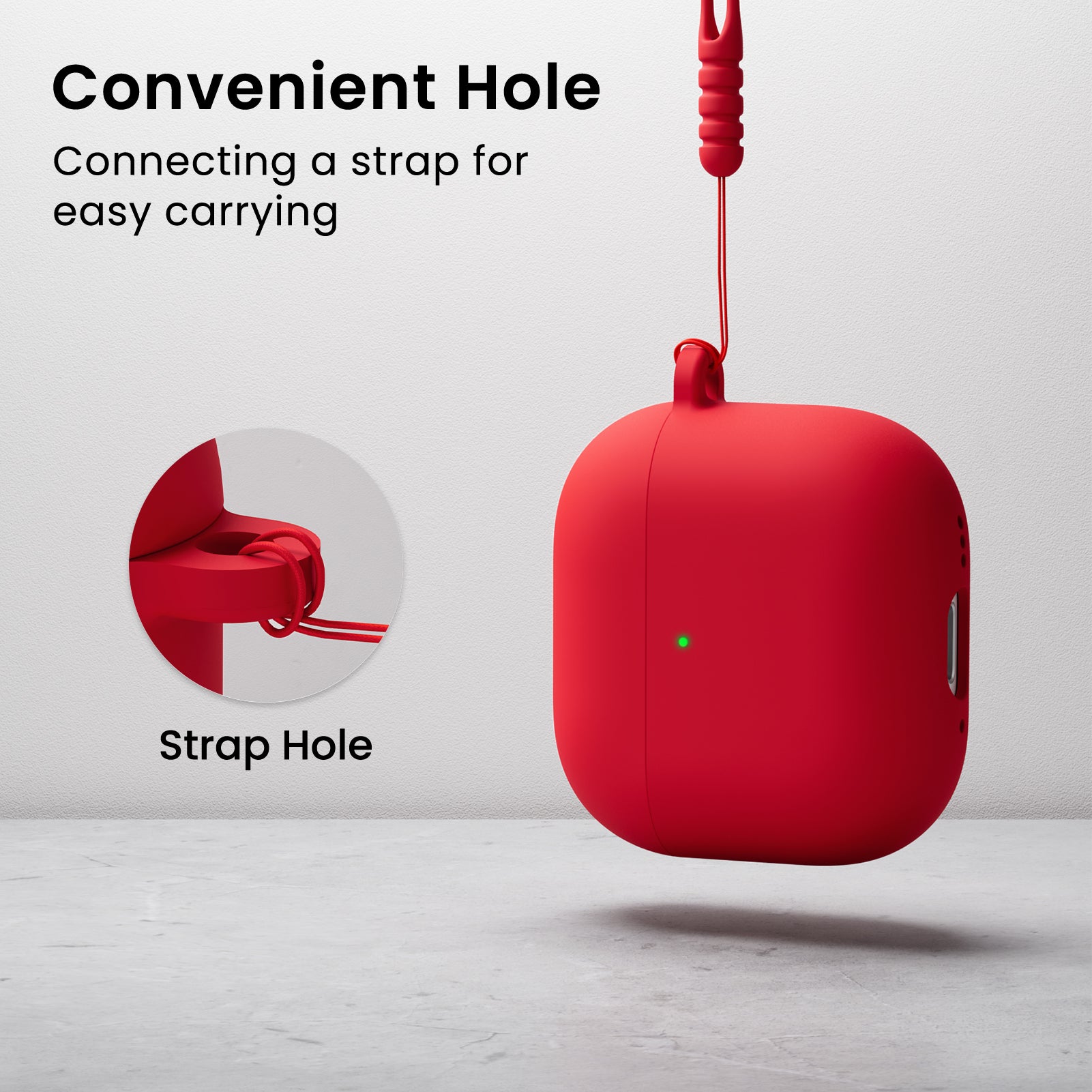 Liquid Silicone AirPods 4 Case(2024) with Lanyard
