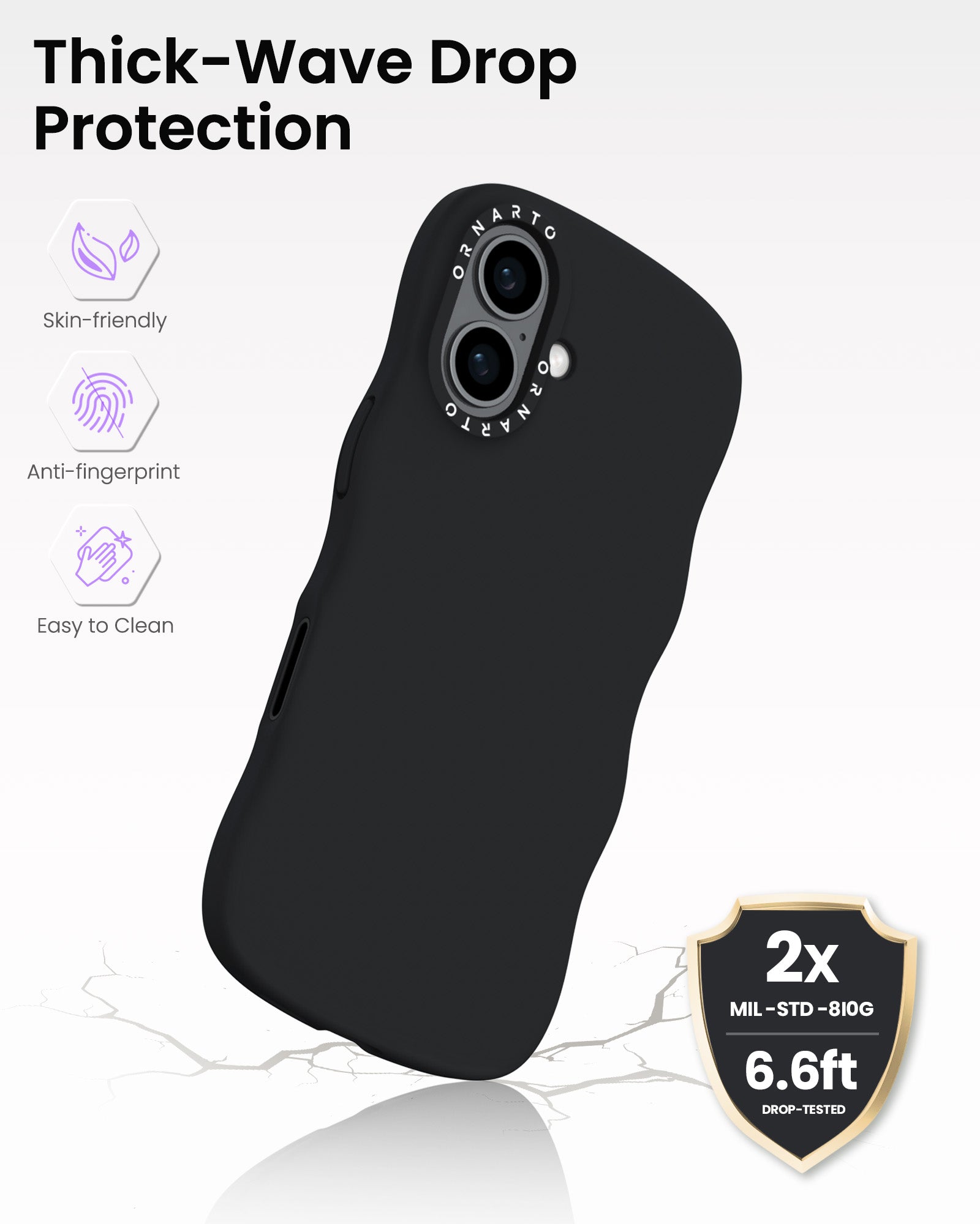 Wavy Liquid Silicone for iPhone 17 Series