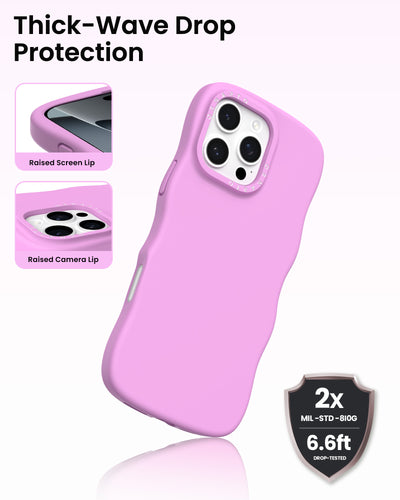 Gewelltes Flüssigsilikon für iPhone 16 Pro | Pro Max
