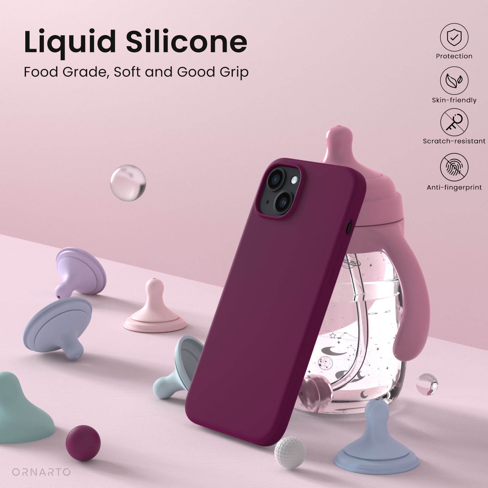Liquid Silicone iPhone 14 Plus Case