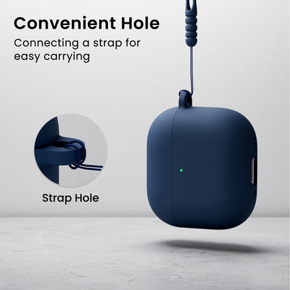 Liquid Silicone AirPods 4 Case(2024) with Lanyard