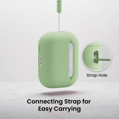 Flüssigsilikon-Hülle für AirPods Pro 3 mit Schlüsselband
