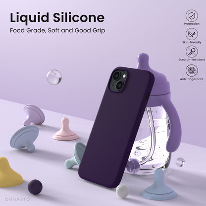 ORNARTO Liquid Silicone iPhone 14 Plus Case