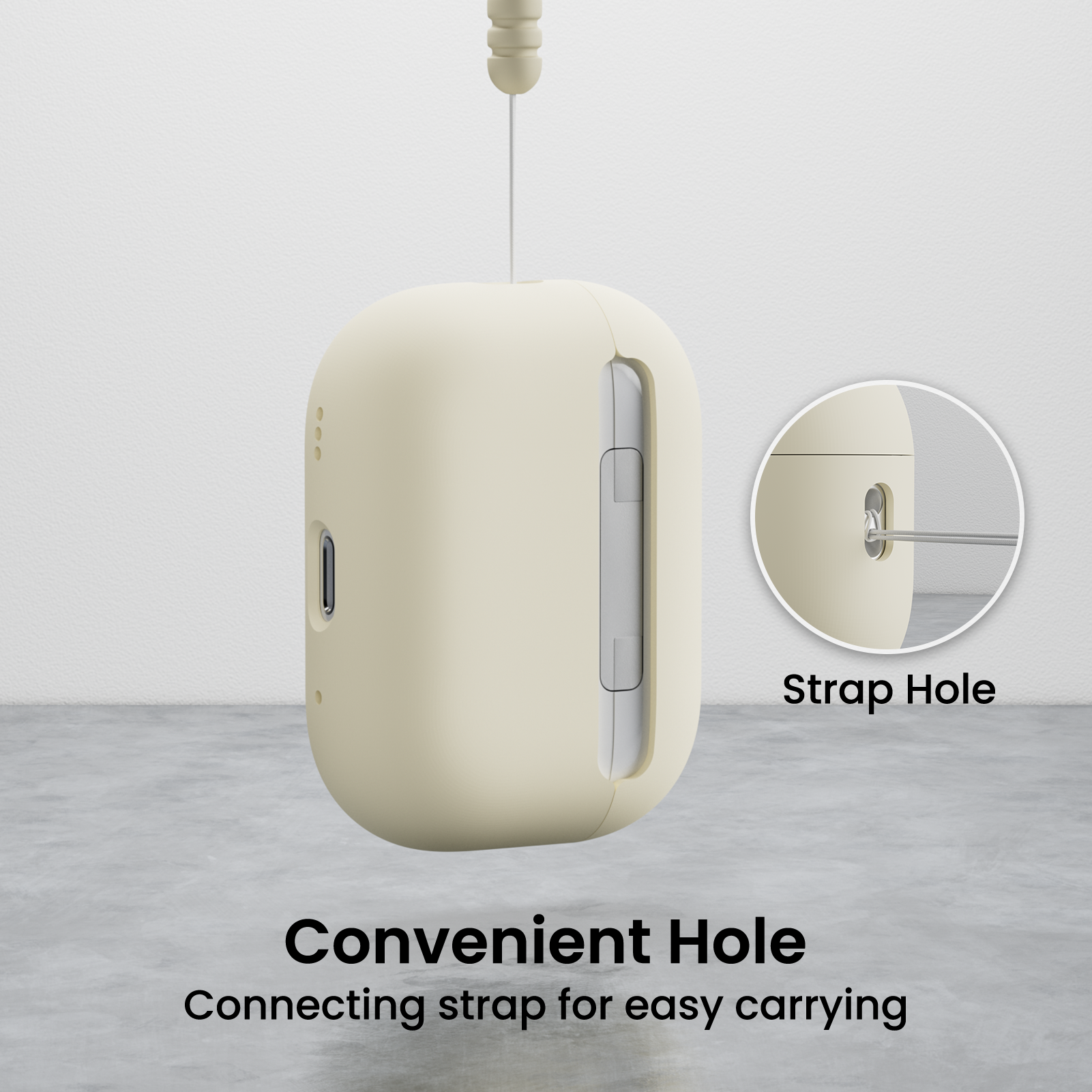 Liquid Silicone AirPods Pro 2 Case(2022) with Lanyard