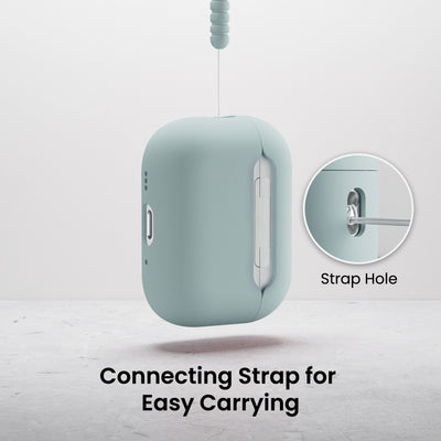 Flüssigsilikon-Hülle für AirPods Pro 3 mit Schlüsselband
