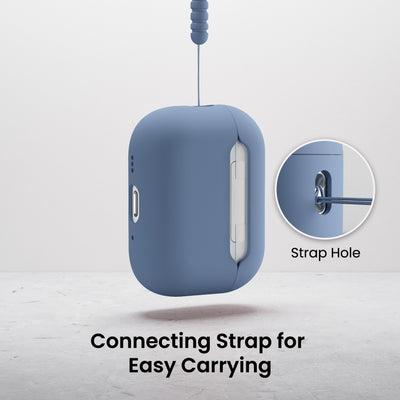 Flüssigsilikon-Hülle für AirPods Pro 3 mit Schlüsselband
