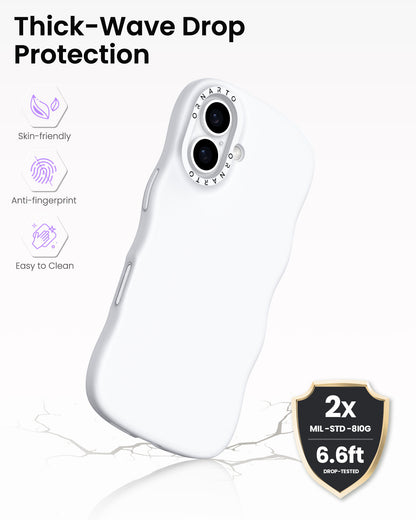 Wavy Liquid Silicone for iPhone 17 Series