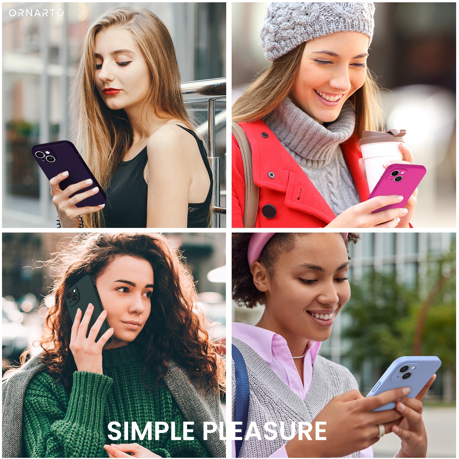 Liquid Silicone iPhone 14 Case with Camera Protection and 2 Screen Protectors