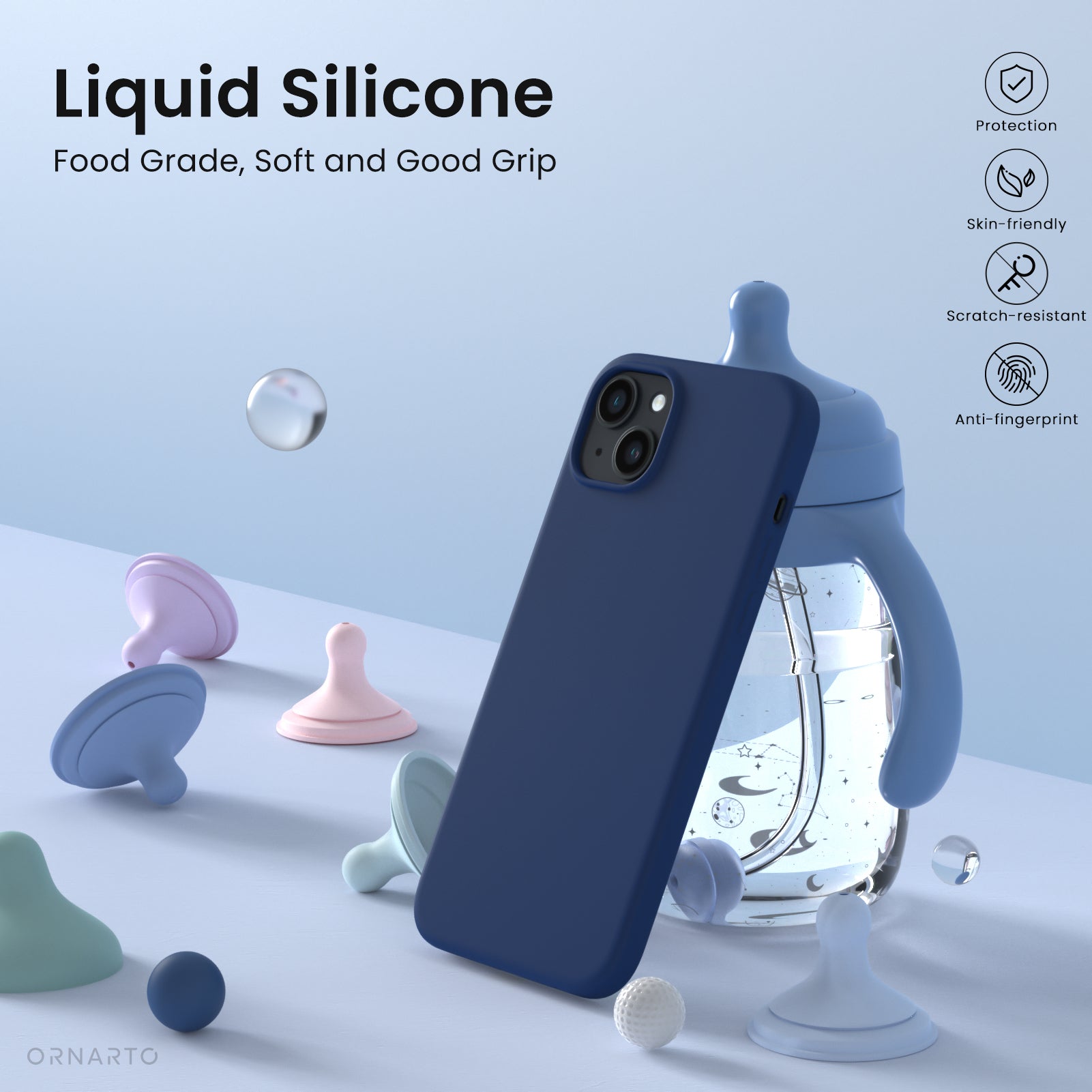Liquid Silicone iPhone 14 Plus Case