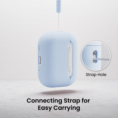 Flüssigsilikon-Hülle für AirPods Pro 3 mit Schlüsselband