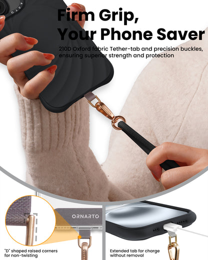 ORNARTO Adjustable Woven Phone Lanyard
