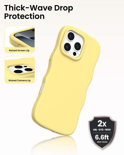 Gewelltes Flüssigsilikon für iPhone 16 Pro | Pro Max