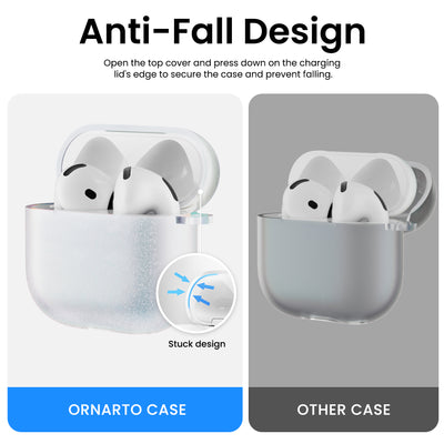 Irisierende AirPods 4 Hülle (2024) mit Lanyard