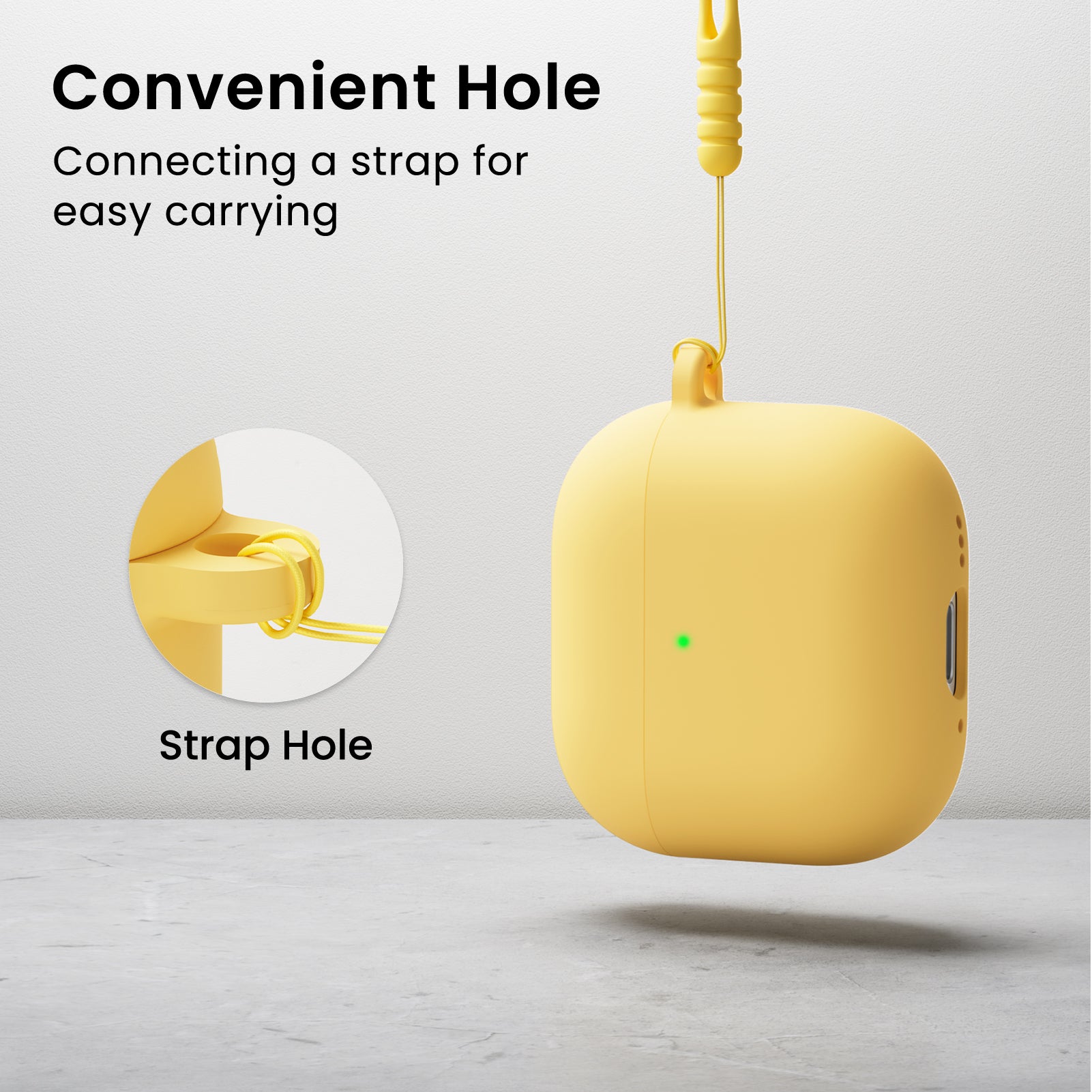 Liquid Silicone AirPods 4 Case(2024) with Lanyard