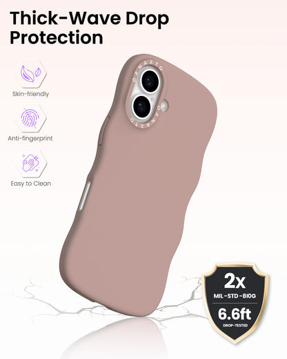 Wavy Liquid Silicone for iPhone 17 Series