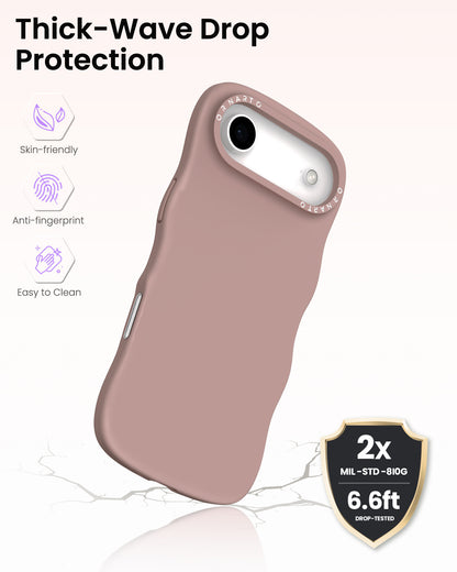 Wavy Liquid Silicone for iPhone 17 Series