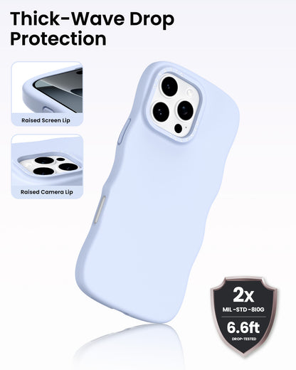 Wavy Liquid Silicone for iPhone 16 Pro | Pro Max