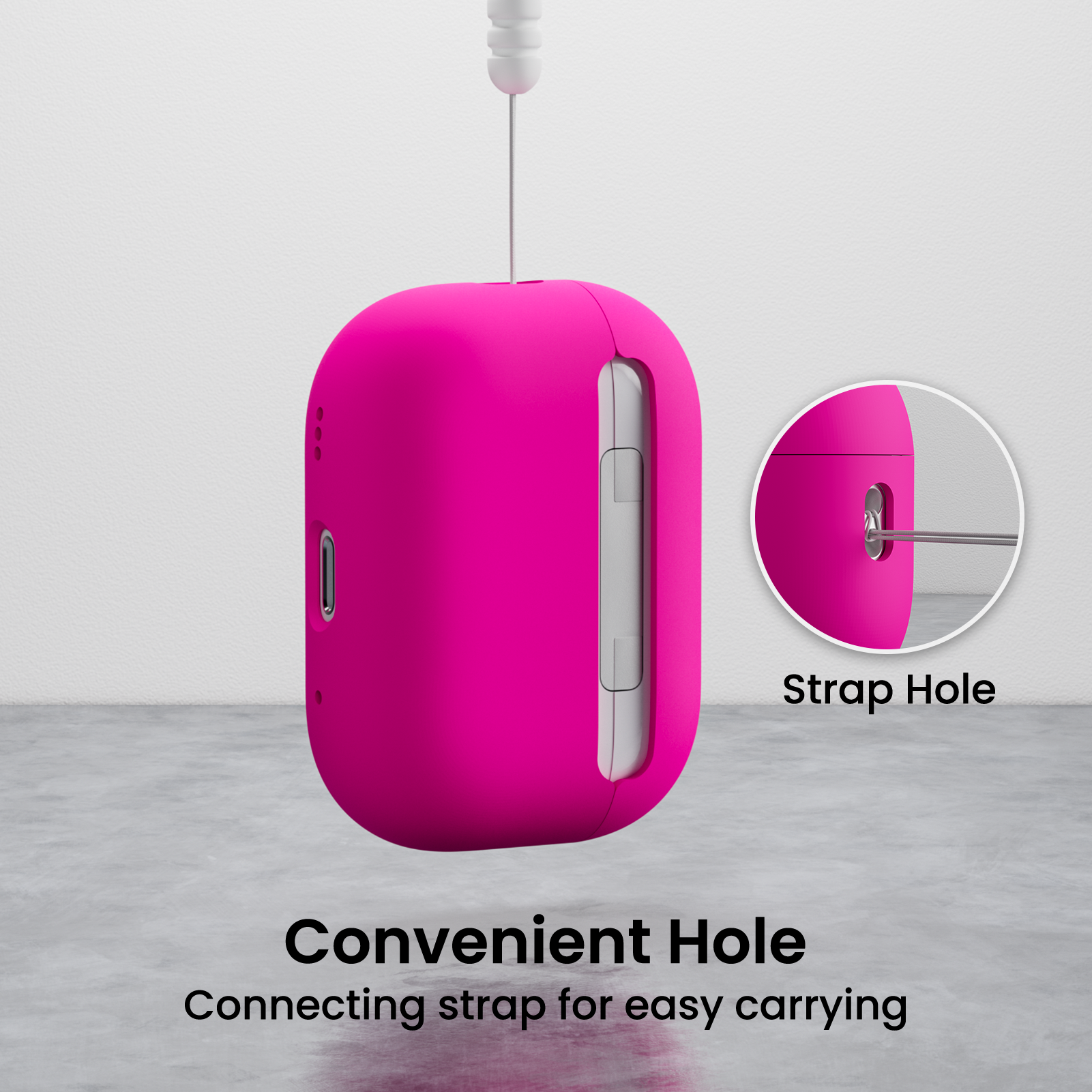 Liquid Silicone AirPods Pro 2 Case(2022) with Lanyard