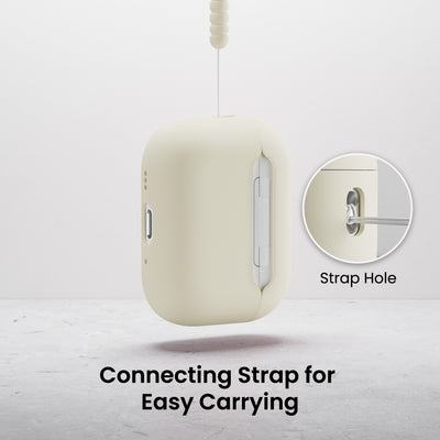 Flüssigsilikon-Hülle für AirPods Pro 3 mit Schlüsselband