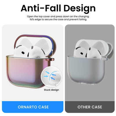 Irisierende AirPods 4 Hülle (2024) mit Lanyard