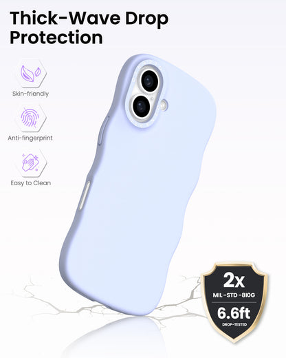Wavy Liquid Silicone for iPhone 17 Series
