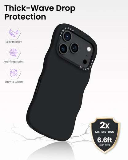 Wavy Liquid Silicone for iPhone 17 Series