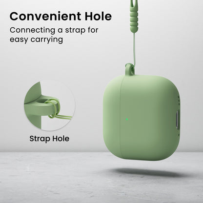 Liquid Silicone AirPods 4 Case(2024) with Lanyard