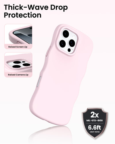 Gewelltes Flüssigsilikon für iPhone 16 Pro | Pro Max