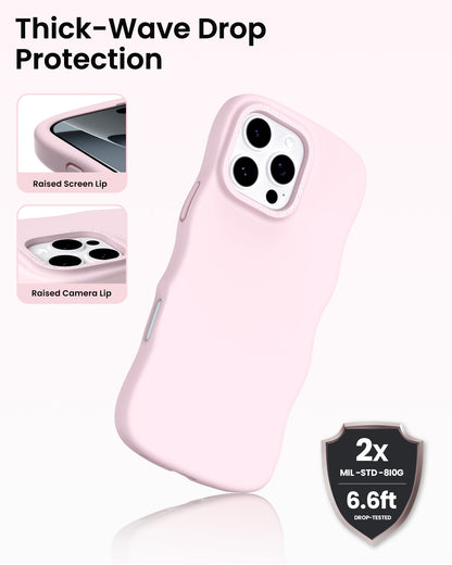 Wavy Liquid Silicone for iPhone 16 Pro | Pro Max