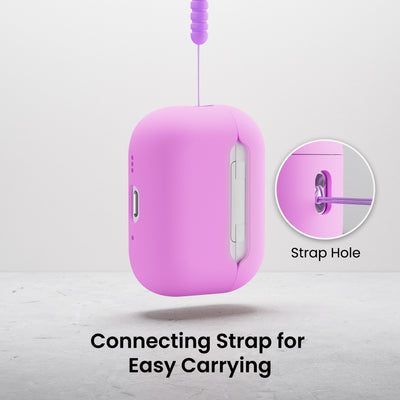 Flüssigsilikon-Hülle für AirPods Pro 3 mit Schlüsselband