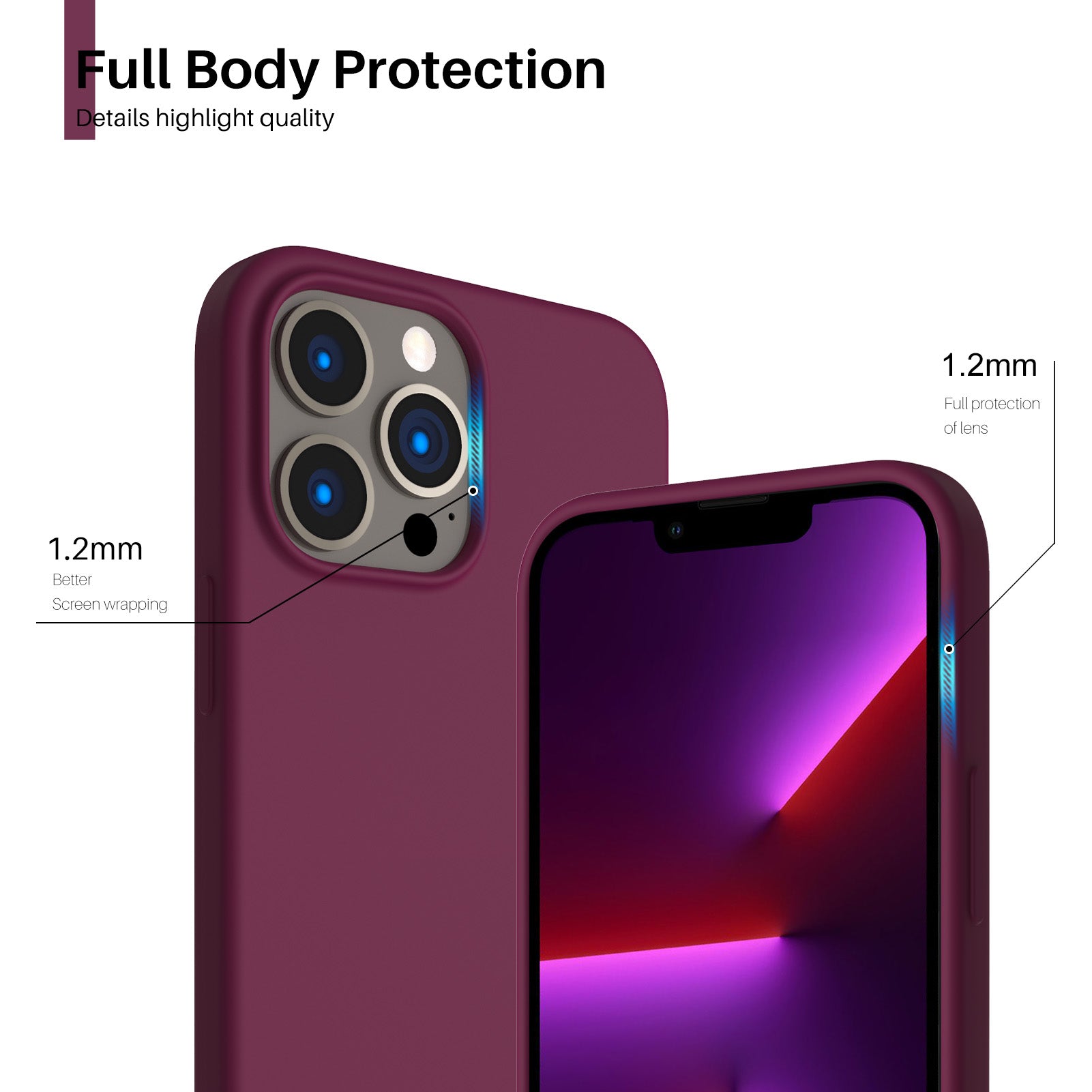 Liquid Silicone iPhone 13 Pro Max Case