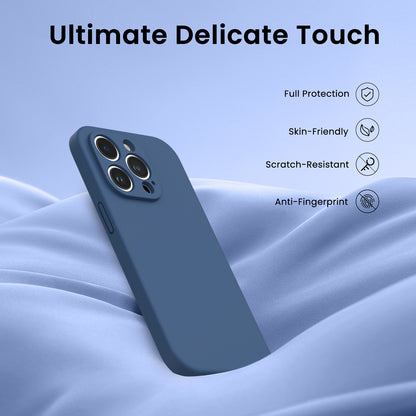 Liquid Silicone iPhone 14 Pro Max Case with Camera Protection and 2 Screen Protectors
