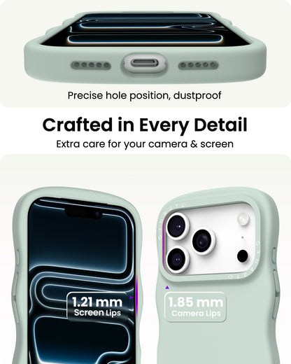 Wavy Liquid Silicone for iPhone 17 Series
