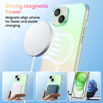 Hue for iPhone 15 Series, Fluorescent Gradient, Compatible with Magsafe