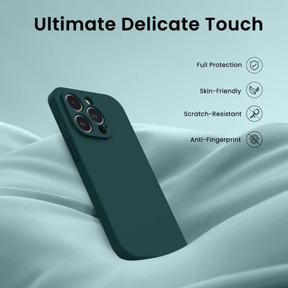 Liquid Silicone iPhone 14 Pro Max Case with Camera Protection and 2 Screen Protectors
