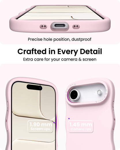 Wavy Liquid Silicone for iPhone 17 Series