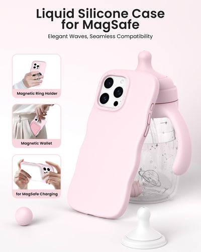 Gewelltes Flüssigsilikon für iPhone 16 Pro | Pro Max