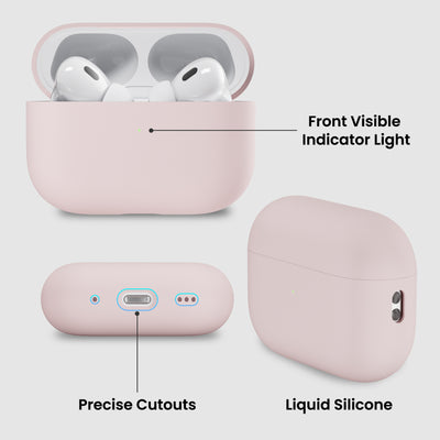 Flüssigsilikon AirPods Pro 2 Hülle (2022) mit Umhängeband