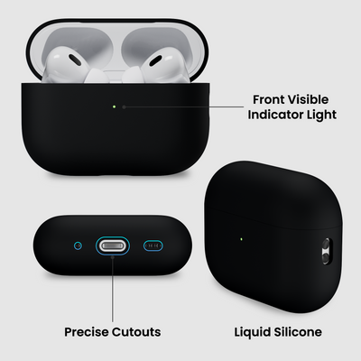 Flüssigsilikon AirPods Pro 2 Hülle (2022) mit Umhängeband
