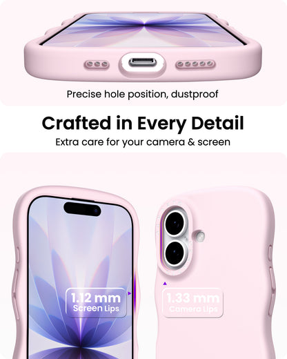 Wavy Liquid Silicone for iPhone 17 Series